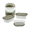Pac-It Food Container 3pk Grey Lid Asst-wholesale