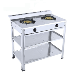 Table Gas Stove 2-Burners Stainless Stl-wholesale