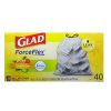 Glad ForceFlex Drawstrng Gn Lem 40ct 13g-wholesale