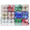 X-Mas Ball Ornaments 12ct 4cm Asst Clrs-wholesale