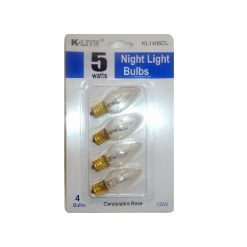 K-Lite Night Light Bulb 5w 4pc-wholesale