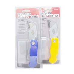 Utility Knife Folding + 3 Blades Asst Cl-wholesale