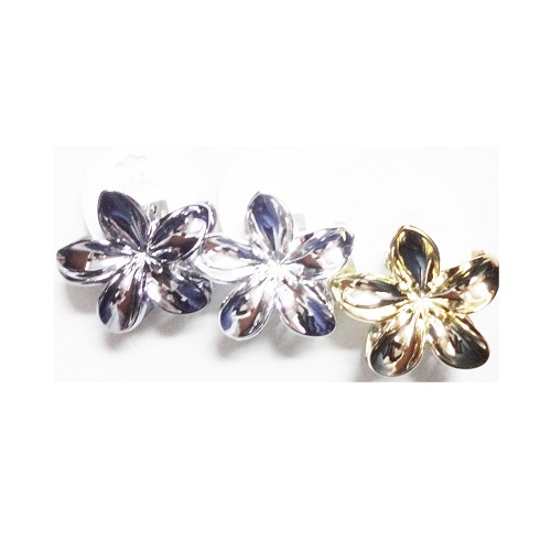 Hair Clip Rose Metallic Asst Clrs-wholesale Hair Clip Rose Metallic Asst Clrs-wholesale
