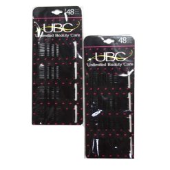 Bobby  Pins Black 48ct Lg-wholesale