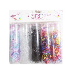 Hair Elastic Bands Asst Clrs-wholesale