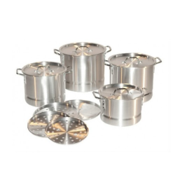 Aluminum Stock Pot W-Steamer 4pc-wholesale