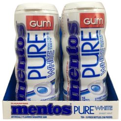 Mentos Gum Bottles 15pc Sweet Mint-wholesale