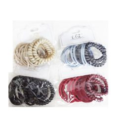 Hair Elastic Bands 12pc Asst Clrs-wholesale