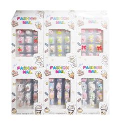 Toy Nails Pre-Glued 12ct Asst-wholesale