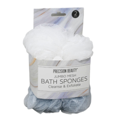 Bath Sponge 2pk Jumbo Asst Clrs-wholesale