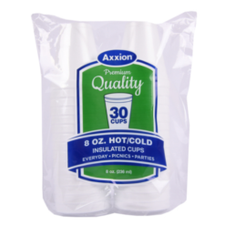 Axxion Foam Cups 8oz 30ct-wholesale
