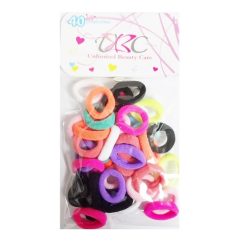Hair Elastic Ties 40pc Mini  Asst-wholesale