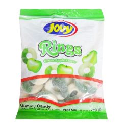 Jovy Gummy Rings Green Apple 6oz-wholesale