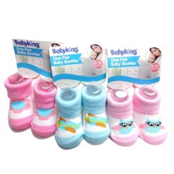Baby Booties 0-12 Asst-wholesale