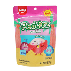Amos Peelerz Gummy Sea Shells 6oz-wholesale