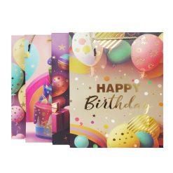 Gift Bags Happy Birthday MD Asst-wholesale