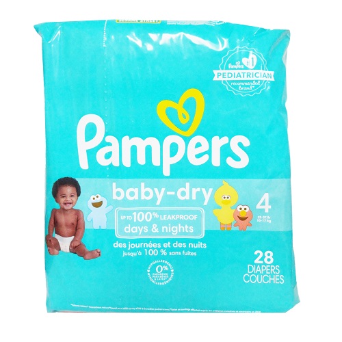 Pampers Diapers #4 28ct Baby-Dry-wholesale Pampers Diapers #4 28ct Baby-Dry-wholesale