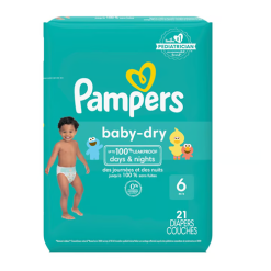 Pampers Diapers #6 21ct Baby-Dry-wholesale
