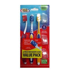 Oral-B Toothbrushe 6pk Md Cavity Def 123-wholesale