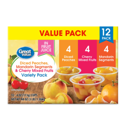 G.V 12pk Fruit Cups Variety-wholesale