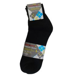 Diabetic Ankle Socks 10-13 Black-wholesale