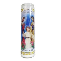 Candle 8in Sagrada Familia White-wholesale