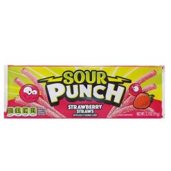 Sour Punch Straws 3.2oz Strwbry King Siz-wholesale