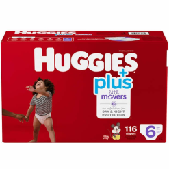 Huggies Plus Diapers #6 116ct Lil Movers-wholesale