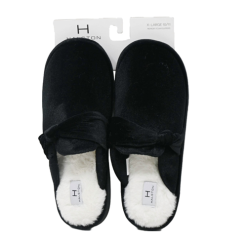 Womens Slippers Halson Black Asst Sizes-wholesale