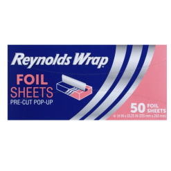 Reynolds Wrap Foil Sheets 50ct 14X10.25i-wholesale