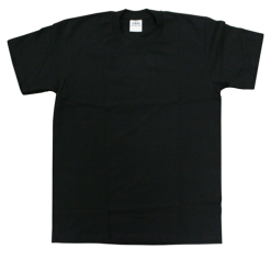 T-Shirt Crew Neck Lg Black-wholesale