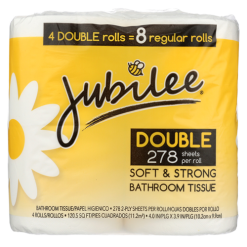 Jubilee Bath Tissue 4pk 278 Sheets-wholesale