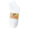 Mens Socks Low Top 4pk 9-11 White-wholesale