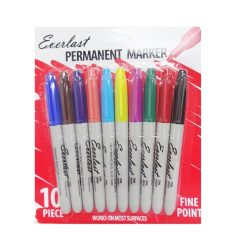 Everlast Permanent Markers 10pk Asst-wholesale
