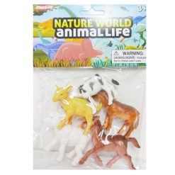 Toy Farm Animals 5pc Asst-wholesale