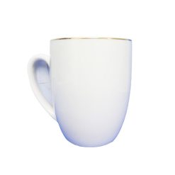 Coffee Mug 14oz White GOLD RIM-wholesale