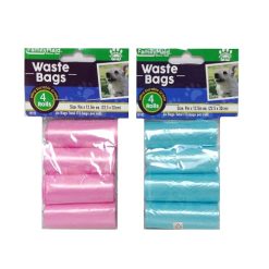 Pet Waste Bags 60 Bags Asst Clrs-wholesale