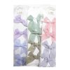 Hair Metal Snaps 4pk W-Bow Asst-wholesale