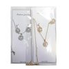 Necklace & Earrings Set W-Pearl Asst Clr-wholesale