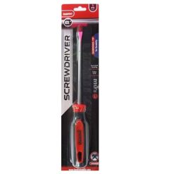 Screwdriver Flat 6in 1pc Red Blcl Handle-wholesale