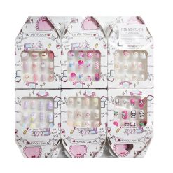 Toy Nails Pre-Glued 12ct Asst-wholesale