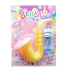 Toy Bubbles Saxophone In Blister Card-wholesale