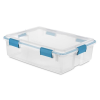 Sterilite Gasket Box 37qt Clear & Blue-wholesale