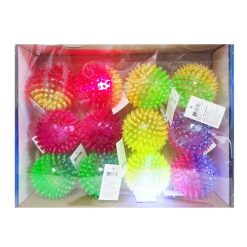 Toy Spiky Ball W-Light 2-Tone Asst Clrs-wholesale