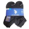 Mens Socks Low Cut 20pk 6-12 Black-wholesale