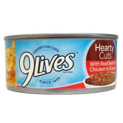 9 Lives 5.5oz Hearty Cuts W-Beef & Chic-wholesale