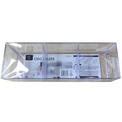 Organizer Rec 3 Compart 9.7X2.2 Clear-wholesale