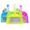 Dust Pan W-Brush 8½in Asst Clrs-wholesale