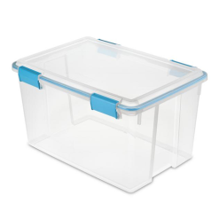 Sterilite Gasket Box 54qt Clear & Blue-wholesale