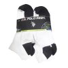 Mens Socks Low Cut 10pk 6-12 Blck & Whit-wholesale